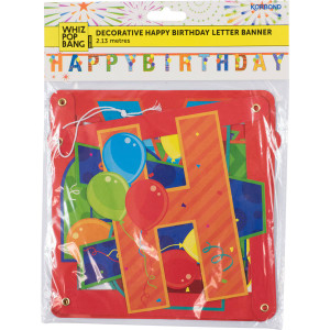 5 PACK of Korbond Happy Birthday Letter Banner