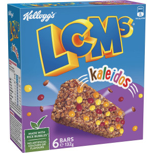 5 PACK of Kellogg's Lcms Kaleidos Snack Bars 6 pack
