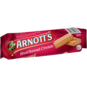 5 PACK of Arnott's Biscuits Shortbread Cream 250g