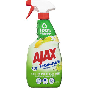 5 PACK of Ajax Spray N' Wipe Kitchen Multi- Purpose Cleaner Baking Soda 500ml