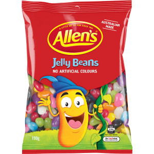 5 PACK of Allen's Jelly Beans Lollies Bag 190g