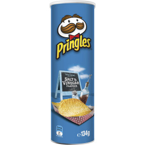 5 PACK of Pringles Salt & Vinegar Flavour Chips 134g