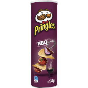 5 PACK of Pringles Bbq Stacked Potato Chips 134g