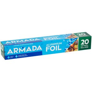 5 PACK of Armada Aluminium Foil Heavy Duty 30cm x20m
