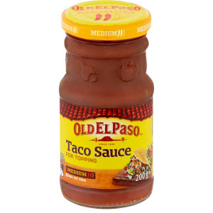5 PACK of Old El Paso Medium Taco Sauce 200g