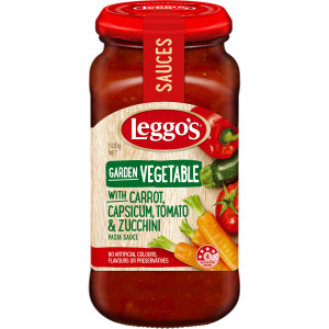 5 PACK of Leggos Pasta Sauce Garden Vegetable 500g