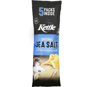 5 PACK of Kettle Multipack Sea Salt 5 pack