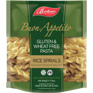 5 PACK of Buontempo Gluten & Wheat Free Pasta Spirals Pasta 500g