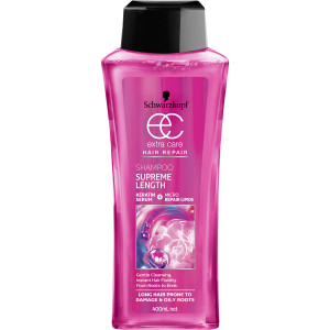5 PACK of Schwarzkopf Extra Care Shampoo Supreme Length 400ml
