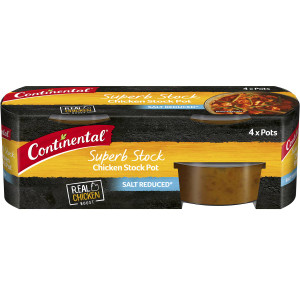 5 PACK of Continental Salt Reduced Chicken Stock Pot 112g
