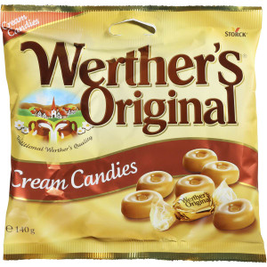 5 PACK of Werther's Original Cream Candies Classic 140g