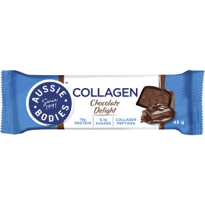 5 PACK of Aussie Bodies Collagen Chocolate Delight Bar 45g