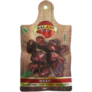 5 PACK of Byron Beef Jerky Salami Bites 40g