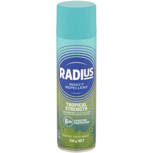 5 PACK of Radius Insect Repellent Tropical Strength 150g