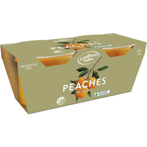 5 PACK of Goulburn Valley Peaches In Juice 2 pack