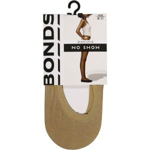5 PACK of Bonds No Show Footlets Nude (3-8 & 8-11)