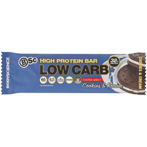 5 PACK of Body Science High Protein Bar Cookies & Cream 60g
