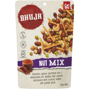 5 PACK of Bhuja Nut Mix 140g