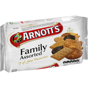 5 PACK of Arnott's Family Assorted 500g