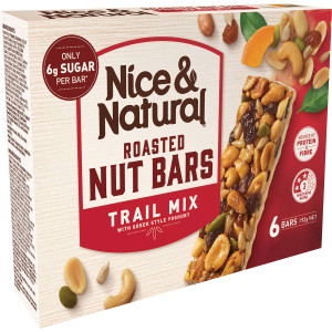 5 PACK of Nice & Natural Nut Bar Trail Mix 6 pack