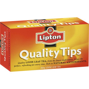 5 PACK of Lipton Quality Tips Loose Leaf Tea 250g