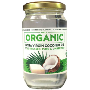 5 PACK of Only Organic Extra Virgin Coconut Oil 300g