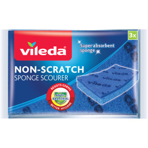 5 PACK of Vileda Non Scratch Sponge Scourer 3 pack