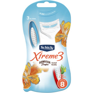 5 PACK of Schick Womens Xtreme 3 Hawaiian Tropic 8 pack