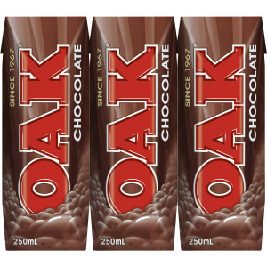 5 PACK of Oak Chocolate Flavoured Milk 3x250ml