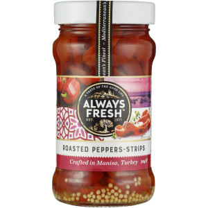 5 PACK of Always Fresh Roasted Pepper Strips 310g