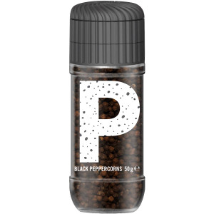 5 PACK of Natural Black Peppercorn Ceramic Grinder 50G
