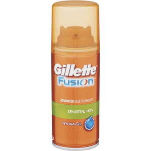 5 PACK of Gillette Fusion Hydra Shaving Gel Sensitive Skin 70g