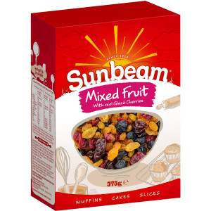 5 PACK of Sunbeam Mixed Fruit  375g