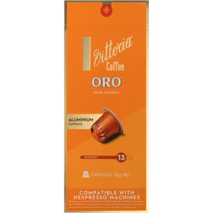 5 PACK of Vittoria Oro Nespresso Compatible Coffee Capsules pack 10