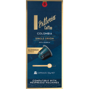 5 PACK of Vittoria Colombia Nespresso Compatible Coffee Capsules pack 10