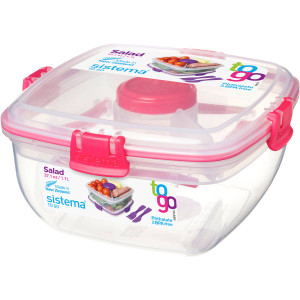 5 PACK of Sistema Plasticware Salad To Go