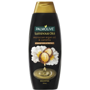5 PACK of Palmolive Luminous Oils Moroccan Argan Oil & Camellia Protect Shampoo 350ml
