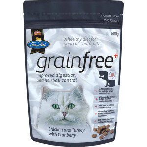5 PACK of Fussy Cat Grain Free Cat Food Chicken Turkey & Cranberry 500g