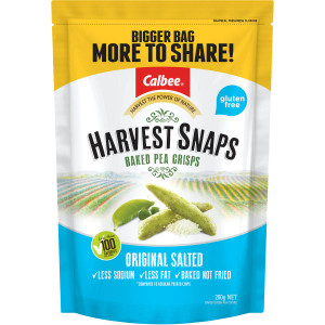 5 PACK of Calbee Harvest Snaps Original Salted 200g