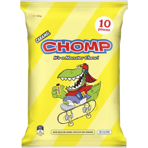 5 PACK of Cadbury Caramel Chomp Sharepack 10 pack