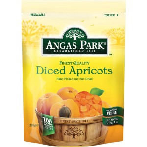 5 PACK of Angas Park Apricot Diced 200g