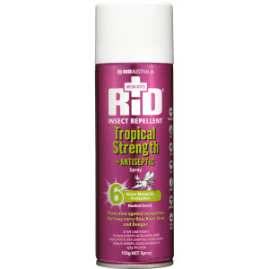 5 PACK of Rid Insect Repellent Tropical Strength Spray 150g