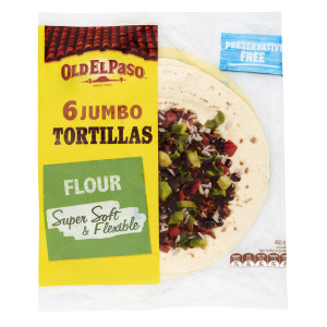 5 PACK of Old El Paso Mexican Burrito Tortillas Jumbo 6 pack