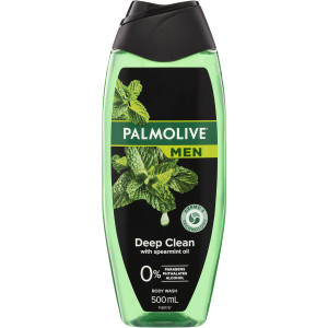 5 PACK of Palmolive Men Body Wash Deep Clean Shower Gel 500ml