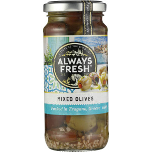 5 PACK of Always Fresh Mixed Olives 220g