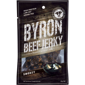 5 PACK of Byron Beef Jerky Smokey 40g