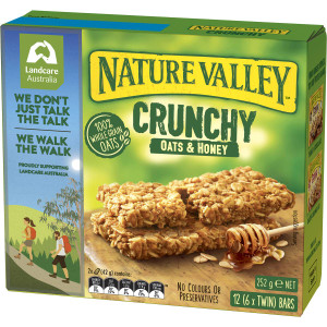 5 PACK of Nature Valley Crunchy Bars Oats & Honey  12 pack