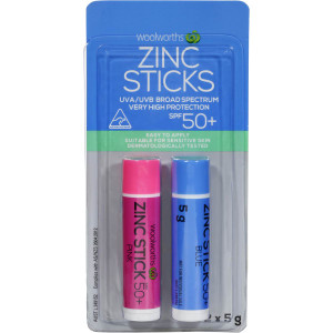 5 PACK of WW Zinc Sticks Spf 50+ 2 pack