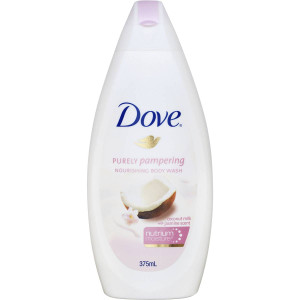 5 PACK of Dove Pampering Body Wash Coconut And Jasmine 375ml