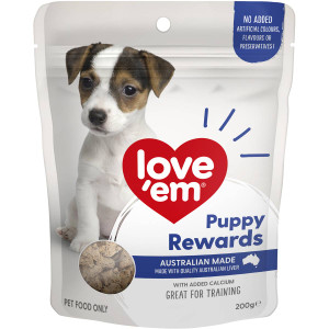 5 PACK of Love'em Puppy Rewards Dog Treats 200g